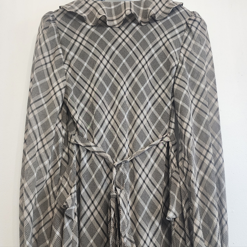 NWT Taylor Ruffled Chiffon Fit & Flare Maxi Dress - Size 6 - Picture 11 of 14